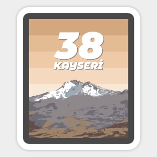 Kayseri 38 | Erciyes | Türkiye şehir No.38 Sticker